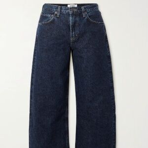AGOLDE wide leg high rise dark blue Jeans